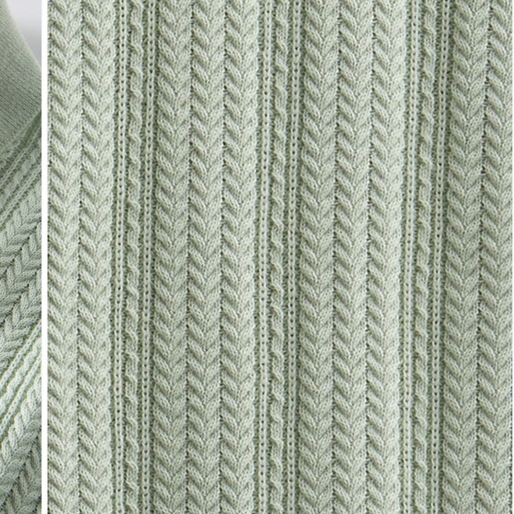 Nordstrom Light Green Textured Polo Shirt - Picture 3 of 3